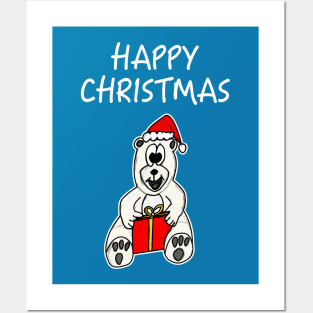 Happy Christmas Polar Bear Cute Xmas 2020 Posters and Art